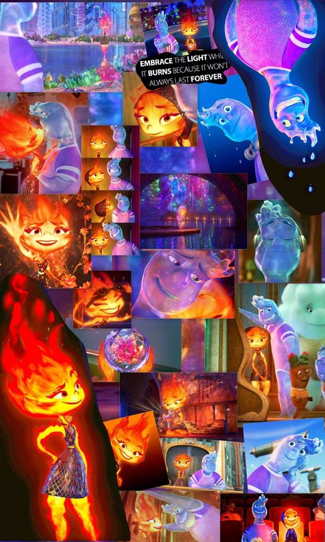 Elemental wallpapers #disney #cover #elemental #love #inspiration #quotes Elemental Wallpaper Pixar Hd, Elemental Movie Quotes, Elemental Quotes, Elemental Movie Wallpaper, Elemental Wallpaper, Elemental Fanart, Pixar Elemental, Elemental Movie, Disney Elemental