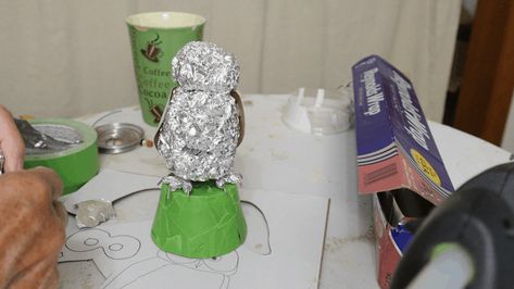 Make A Little Owl With Paper Mache Clay • Ultimate Paper Mache Owl Sketch, Saw Whet Owl, Making Paper Mache, Burrowing Owl, Paper Mache Clay, Free Pdf Pattern, Foil Paper, Papel Mache, Paper Clay