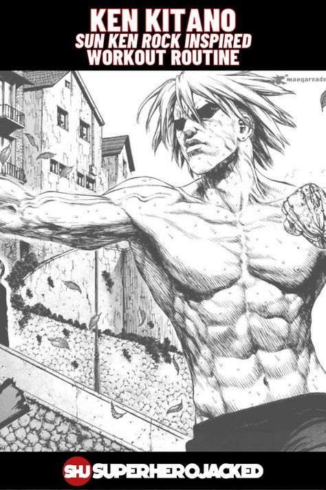 Ken Kitano Workout Ken Kitano, Boichi Art, Superhero Jacked, Character Workouts, Pyramid Training, Ken Rock, Sun Ken Rock, Superhero Academy, Tom Hopper