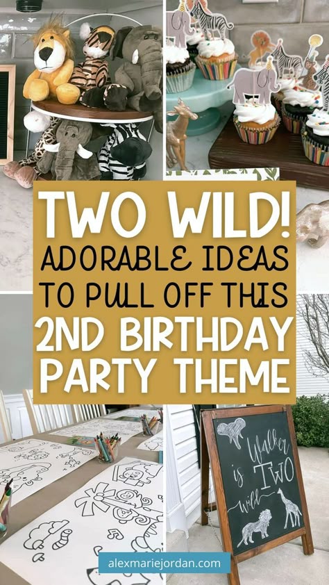 Celebrate your little one's second birthday with our curated guide to the "Cutest Ever Two Wild 2nd Birthday Party Theme Ideas"! Explore whimsical Second Birthday Ideas, find inspiration in unique 2nd Birthday Party Themes, and plan engaging Birthday Activities for a memorable celebration. From Safari Birthday Party Decorations to fun 2nd Birthday Boys themes, make your toddler's special day truly wild and wonderful. Wild Second Birthday Party, 2nd Birthday Lion King Theme, Diy Two Wild Birthday Decorations, Wild Animals Birthday Theme, Born Two Be Wild Birthday Food Ideas, Welcome Two The Jungle Birthday Boy, Two Is A Zoo Birthday Party, 2nd Birthday Party Animal Theme, Animal Birthday Party Activities