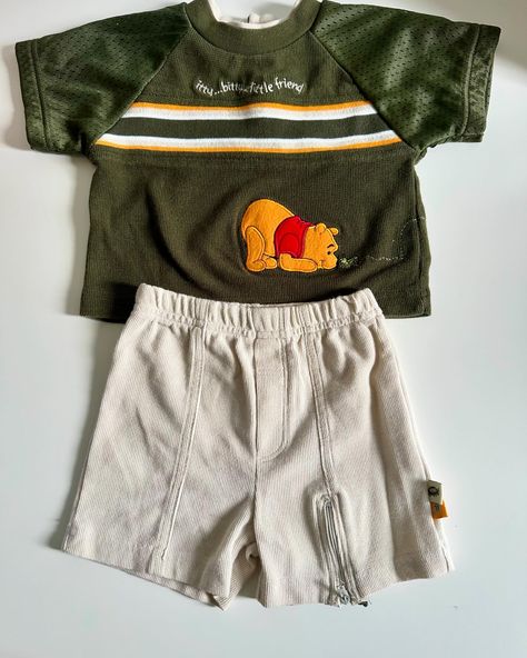 Thrifted Kids Clothes, Vintage Boy Clothes, Thrifted Baby Clothes, Levi Outfits, Vintage Boy Outfits, Vintage Baby Boy Clothes, Teddy Outfit, Vintage Pooh, Tigger Disney