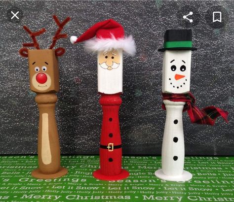 Spindle Snowmen, Spindle Crafts, Diy Schneemann, Stair Spindles, Christmas In July Sale, Christmas Wood Crafts, 12 December, Christmas Wood, Winter Crafts