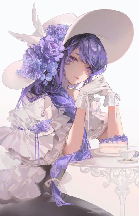 🌧 on X: "👒🍰 #RaidenShogun #GenshinImpact https://t.co/lLcgXHPBn4" / X Anime Purple Hair, Purple Girls, Anime Girlxgirl, Wallpaper Iphone Cute, Purple Hair, Pretty Art, Anime Character Design, Anime Images, Drawing Ideas