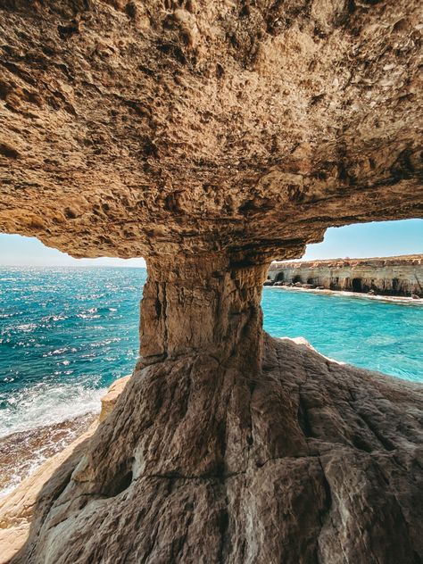 Sea Caves Cyprus, Cyprus Aesthetic Ayia Napa, Aya Napa Cyprus, Best Places In Cyprus, Cyprus Aesthetic, Ayia Napa Cyprus, Larnaca Cyprus, Cyprus Holiday, Cyprus Travel