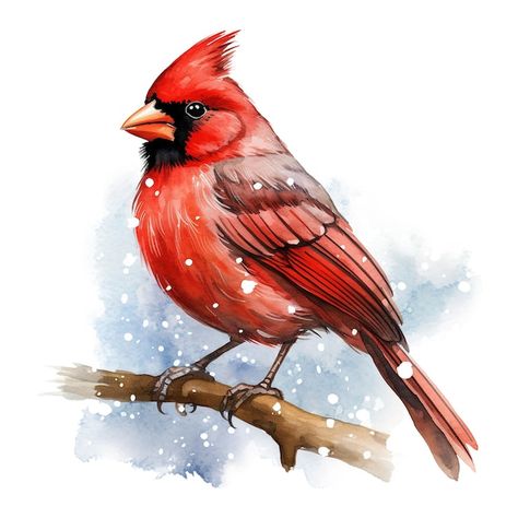 PSD cardinal bird for christmas event wa... | Premium Psd #Freepik #psd #winter #tropical #red #nature Bird Clipart, Winter Bird, Christmas Bird, Hur Man Målar, Cardinal Birds, Red Cardinal, Step By Step Painting, Fabric Panel, Arte Animal