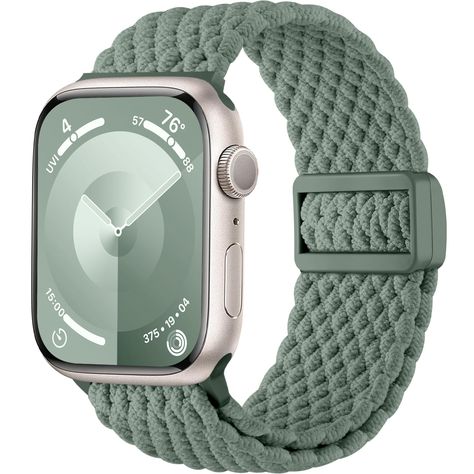 PRICES MAY VARY. Comfortable & Stylish: Haveda stretchy braided bands compatible with Apple Watch band are made of high quality nylon material, the braided woven solo loop design is both stylish and comfortable. It's soft, flexible and breathable, making it perfect for workouts and everyday wear Upgraded Magnetic Clasp: Our replacement iWatch bands for women men are designed with upgraded magnetic closure. Plastic clasp made it does not irritate the skin like the metal clasp; the plastic clasp c Loop Design, Apple Watch Band, Magnetic Clasp, Magnetic Closure, Apple Watch Bands, Watch Band, Watch Bands, Apple Watch, Women Men