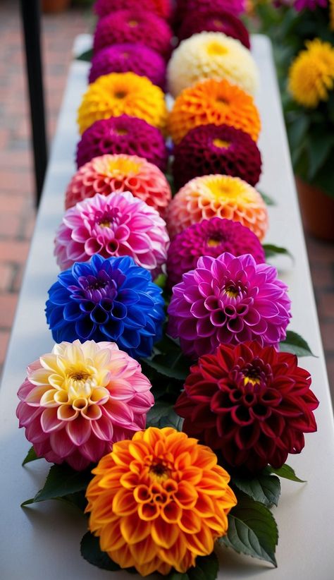 11 Best Dahlias for Cut Flowers: Top Picks for Vibrant Floral Arrangements - Foliage Friend - Learn About Different Types of Plants Dahlia Types, Dahlia Arrangements, Cut Flower Arrangements, Dahlia Flower Arrangements, Different Types Of Plants, Wedding Tables, Dahlia Flower, Cooking Inspiration, Types Of Plants