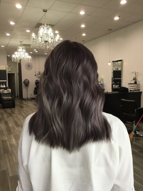 Dark Ash Tone Hair, Black Tint Hair, How To Tone Brown Hair, Tinted Black Hair, Cool Toned Dark Brown Hair Pale Skin, Cool Tone Dark Hair, Cool Tone Brunette Hair, Dark Ashy Hair, Dark Brown Cool Tone Hair