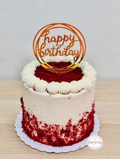 #foodie, #recipes, #cooking, #food inspiration Cake Designs Easy, Red Velvet Cake Decoration, Cake Designs Simple, 100 Cupcakes, Red Velvet Birthday Cake, Cake For Wedding, Bolo Rapunzel, Cake Recipes Chocolate, Cake Summer