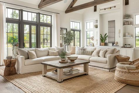 25 Chic Modern Farmhouse Living Rooms Country Chic Living Room, Modern Farmhouse Bedrooms, Modern Farmhouse Family, Modern Farmhouse Family Room, Chic Modern Farmhouse, Farmhouse Family Room, Modern Farmhouse Living Room Ideas, Farmhouse Living Rooms, Living Room Upgrades