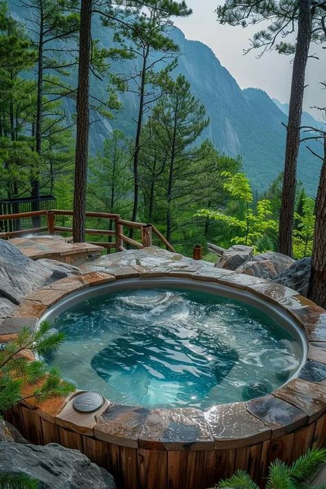 Aesthetic Restroom, Outdoor Shower Inspiration, Tree Homes, Resort Ideas, Honeymoon Cabin, Sauna House, Dreams Resorts, Mountain Cabins, Jungle House