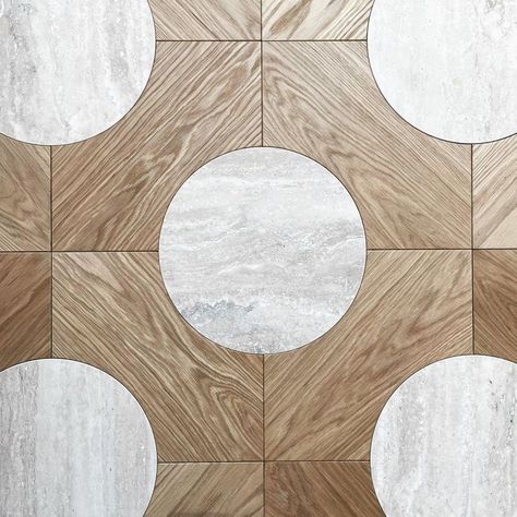 Wood And Marble Flooring, Wood Marble Floor, Wood And Stone Floor, Wood And Marble Floor, Stone Floor Pattern, Wood Flooring Pattern, Marble Pattern Floor, Interesting Flooring, Floor Pattern Design