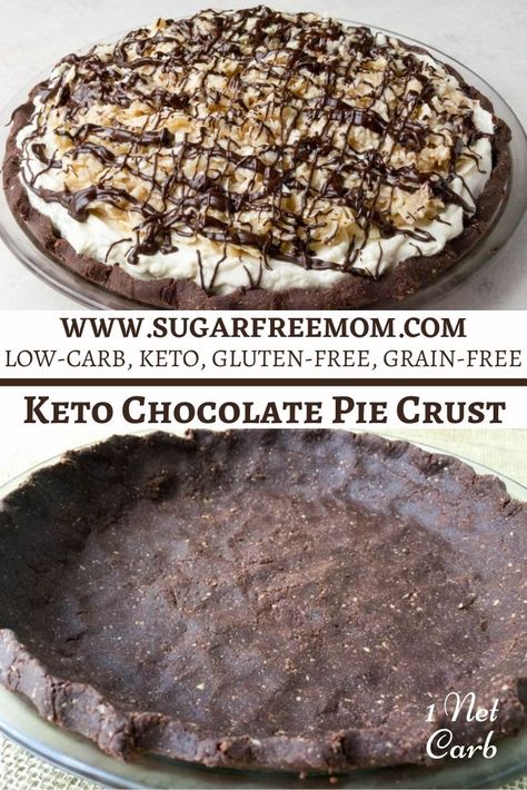 Keto Chocolate Pie Crust, Pecan Pie Crust Keto, Keto Nut Pie Crust Recipe, Keto Pecan Pie Crust Recipe, Low Carb Nut Pie Crust Recipe, Keto Chocolate Pie, Low Carb Pie, Keto 2023, Low Carb Pie Crust