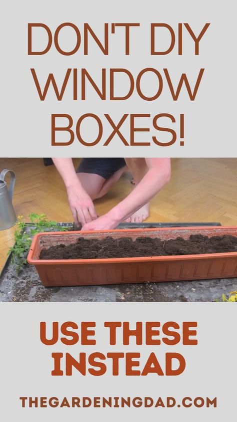 You may be interested in DIY window boxes but is it really best for you and your plants? Read this article, Don't DIY Window Boxes! Use THESE Instead! to learn what is best for your garden and gardening need! #windowboxes #gardening #DIY