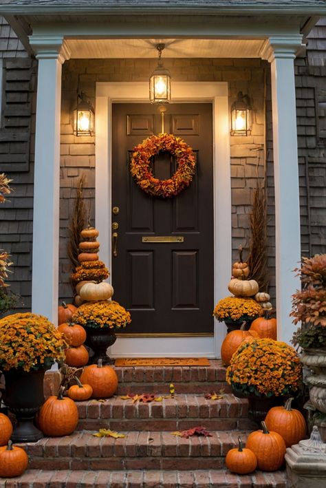 Fall Furniture , Autumn Cozy Fall ,Decor Easy Fall ,
Decor Neutral Fall ,Decor Fall ,Decor Inspiration ,Fall Decor Ideas Fall Displays Outdoor Front Porch, Porch Pumpkin Display, Fall Front Stoop, Fall Entrance Decor, Fall Front Entrance Decor, Front Porch Autumn Decor Ideas, Fall Steps Decor, Fall Stoop Decorations, Pumpkins On Porch Steps