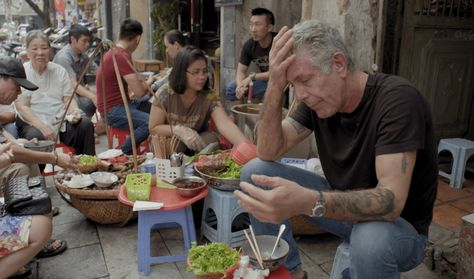 List of Locations: Anthony Bourdain Parts Unknown - Hanoi, Vietnam (S8:E1) Bun Cha Hanoi, Pork Noodle Soup, Anthony Bourdain Parts Unknown, Grilled Squid, Rice Rolls, Pork Noodles, Pork Soup, Parts Unknown, Pork Meatballs