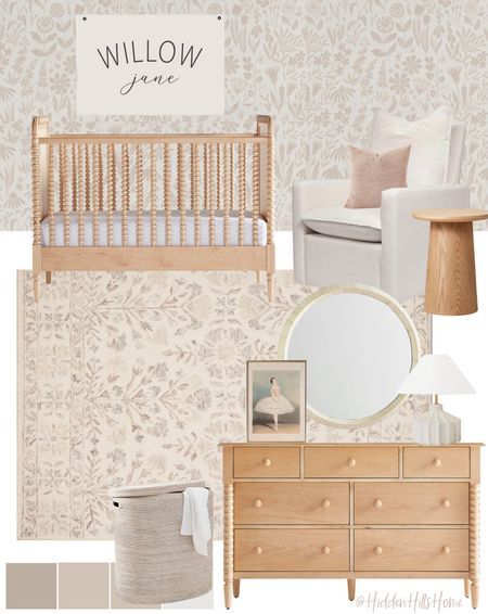 Verdugo Hydraulic Lift Up Storage … curated on LTK Nursery Chair Rail Wallpaper, Sophisticated Baby Girl Nursery, Girl Nursery Mood Board, Classic Girl Nursery, Wallpaper Nursery Girl, Neutral Girl Nursery, Baby Nursery Rug, Above Crib Decor, Timeless Nursery