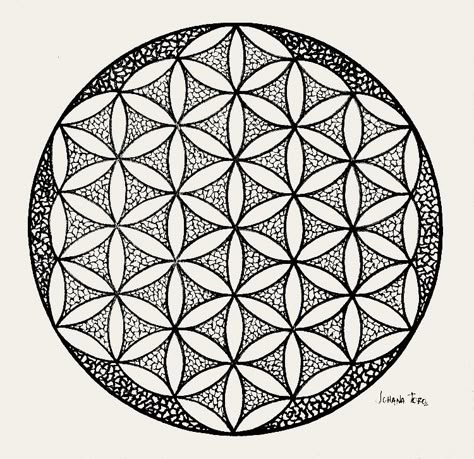 Sacred Geometry Art, Geometric Pattern Design, Geometry Art, Flower Of Life, Sacred Geometry, Geometry, Tattoo Ideas, Pattern Design, Geometric Pattern