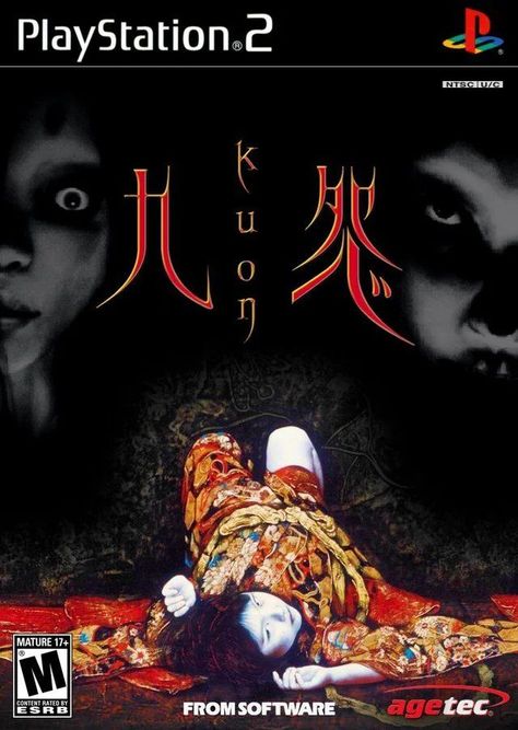 Kuon - NTSC-J - PS2 Video Game Magazines, Retro Games Poster, 2013 Swag Era, Japanese Video Games, Video Game Posters, Horror Video Games, Ps2 Games, Survival Horror Game, Horror Fiction