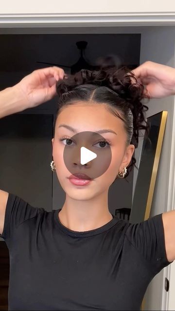 𝐌𝐈𝐊𝐀𝐘𝐋𝐀 on Instagram: "super easy twisted updo for V-Day ☺️💌  #curls #hairtutorial #hairinspo" Wavy Hairstyles Updo, Hairstyles For Bed, Wavy Hair Updo, Curly Hair Updos, Wavy Updo, Twisted Updo, Easy Hair Updos, Easy Hair, V Day