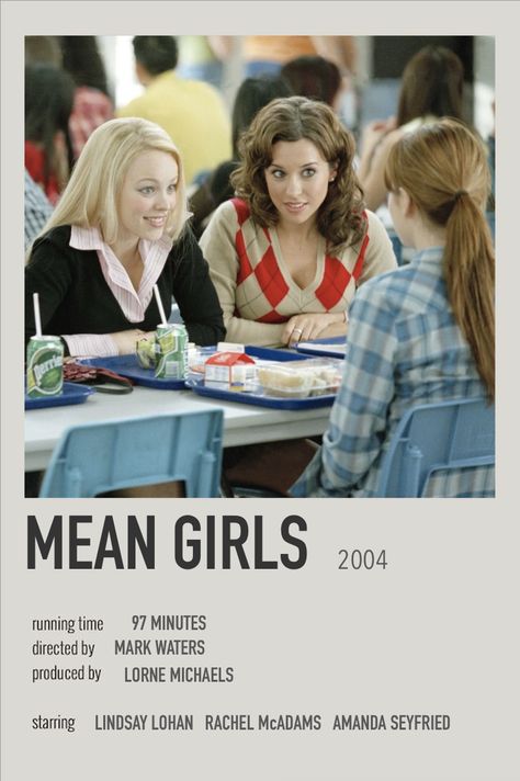 Rachel Mcadams Movies, Rachel Mcadams, Lindsay Lohan, The Notebook, Michael Stars, Mean Girls, Movie Poster, Notebook, Room Decor