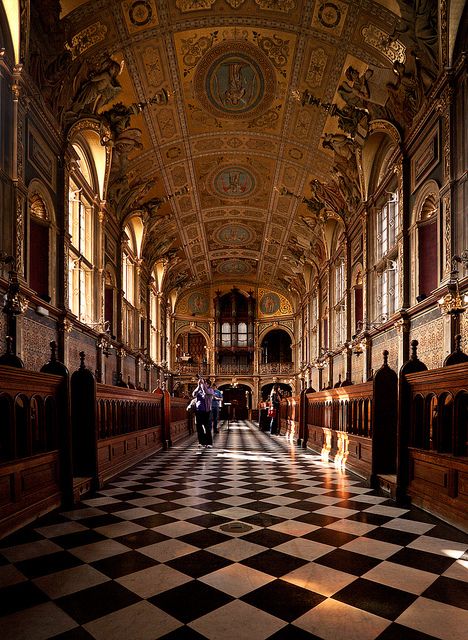 Royal Holloway College Chapel by h ssan, via Flickr Royal Holloway University Aesthetic, Gothic University, Royal Holloway University Of London, Beautiful Chapels, Royal Holloway University, Uk College, Dream University, Royal School, University Of London