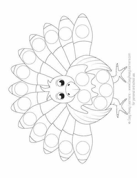 Thanksgiving Do A Dot Printables Free, Turkey Dot Marker Printable, Thanksgiving Dot Marker Printables, Sticker Dot Printables, Free Turkey Printables, Free Dot Painting Printable, Thanksgiving Worksheets Preschool, Turkey Crafts Preschool, Dot Activities