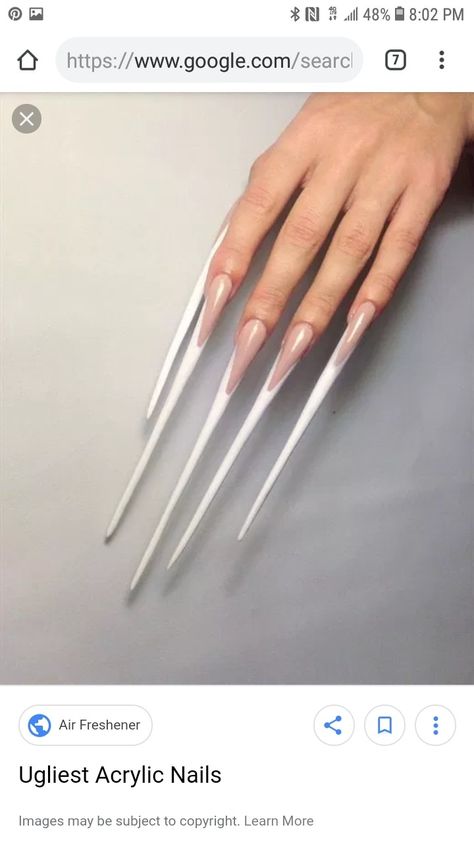 Ugly nails Almond Long Nails, Super Long Nails, Almond Nails Gel, Solid Color Nails Acrylic, Acrylic Nails Cute, Jenner Nails, Nails Sparkling, Nails Solid Color, Nails Gradient