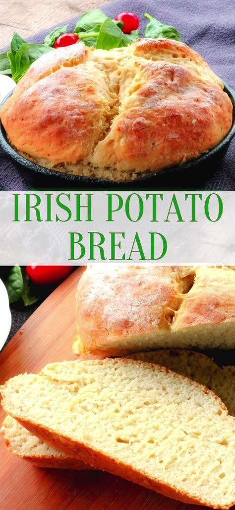 Bread Bunny, Irish Potato Bread, Potato Bread Recipe, Irish Bread, Irish Desserts, Bread Dinner, Irish Cooking, Irish Potato, Irish Cuisine