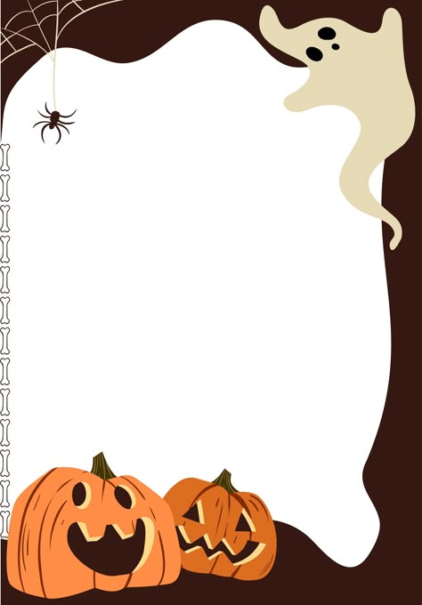 Halloween Border Wallpaper, Free Halloween Backgrounds, Halloween Page Borders, Halloween Boarders And Frames, Pumpkin Border Design, Halloween Borders Free Printable, Halloween Borders Free, Halloween Theme Background, Halloween Party Template