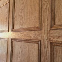 Real Wood Paneling, Oak Wall Paneling, Wood Paneling Walls, Paneling Walls, Dado Rail, Oak Wall, Veneer Panels, Traditional Contemporary, Wall Panelling