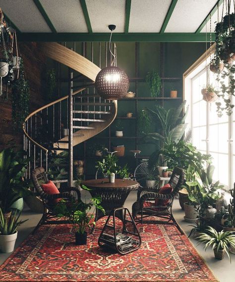 Free 3D Interior Scenes Share 103 By HuongNguyen Moody Cafe Interior, Spiral Stair, Dark Home Decor, Dark Home, Inspire Me Home Decor, Glass Globes, Boho Living, Dream Rooms, Dream House Decor