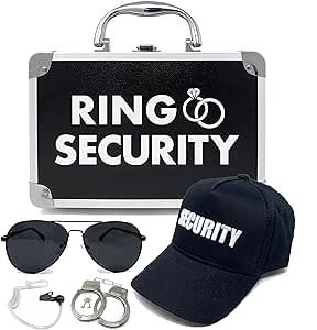 Ring Bearer Security Guard Wedding Ideas, Ring Bearer Briefcase, Ring Security Ring Bearer, Security Ring Bearer, Ring Bearer Security, Ring Security, Ring Bearer Box, Special Agent, Ring Bearer