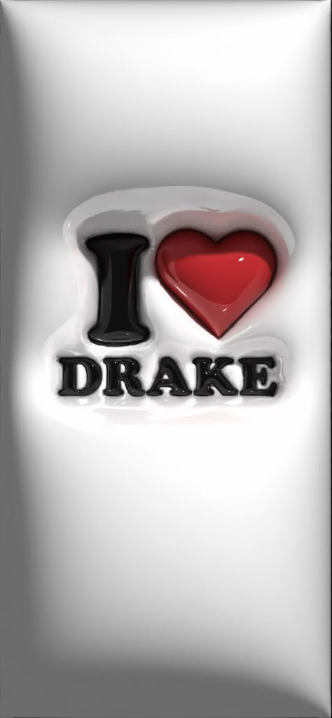 I Love Drake, Fav Song, 3d Wallpaper, Drake, I Love, Red, White