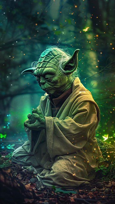 Yoda Artwork, Cartoon Insects, Yoda Images, Wallpaper Digital Art, Yoda Wallpaper, Star Wars Painting, Yoda Star Wars, Leia Star Wars, Star Wars Background