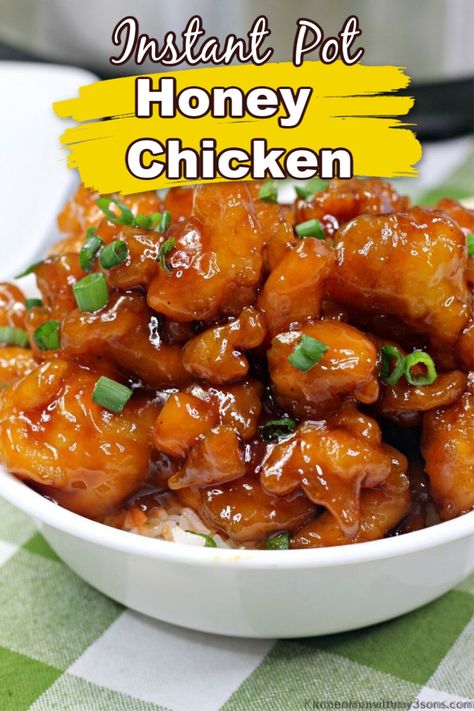 Instant Pot Honey Chicken, Instant Pot Chinese Recipes, Honey Chicken Recipe, Chicken Fried Rice Easy, Chicken Tenderloin Recipes, Best Pressure Cooker, Better Than Takeout, Honey Sauce, Chicken Tender Recipes