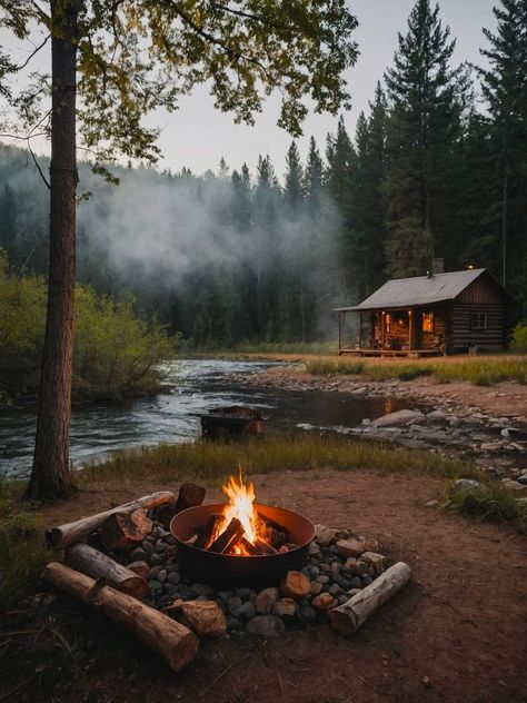 Cabin In The Woods Aesthetic, Log Cabin Living, Summer Cabin, Cabin Aesthetic, Cabin In The Mountains, A Frame House Plans, Off Grid Cabin, Country Cottage Style, Getaway Cabins