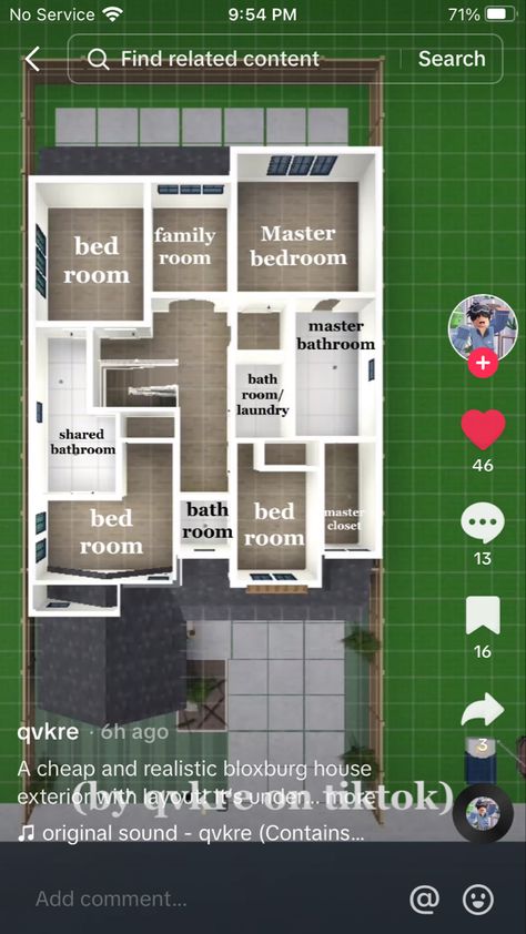 House Design Layout Bloxburg, 2 Person Bloxburg House Layout, Bloxburg 30k House Ideas, Lay Out Bloxburg, Bloxburg House Layouts 40k, Alaska Violet Bloxburg House Layout, 30k Bloxburg House Layout, Bloxburg House Layouts 2 Story 4 Bedroom, Bloxburg House Layouts Suburban