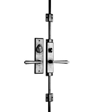 CS-CB409-68 Locking Cremone Bolt Entry Set Railroad Apartment, Cremone Bolt, Steel Doors And Windows, Bolt Lock, Beach Interior, Main Door, Bronze Hardware, Rose Cottage, Steel Doors