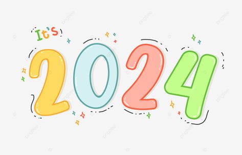 cute 2024 journaling sticker idea colorful numbers 2024 cute new year png New Year Stickers 2024, 2024 Journaling, 2024 Clipart, Colorful Numbers, Sticker Clipart, Free Printable Numbers, New Year Png, Printable Numbers, Cute Clipart