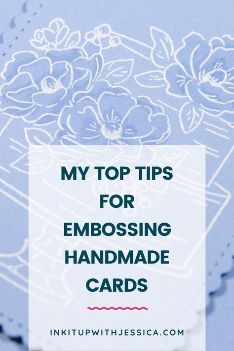 Embossed Cards Handmade, Easy Card Making, Card Making Tools, Heat Embossing, Embossing Techniques, Card Making Videos, Card Making Tips, Card Making Supplies, Embossed Cards