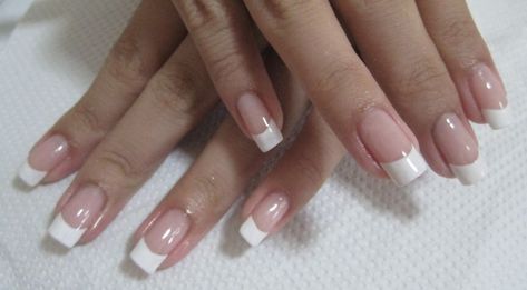 Love 'em!!!! White Tips, Squoval Nails, French Tip Acrylic Nails, Really Cute Nails, Manicure Y Pedicure, Funky Nails, Dream Nails, Pretty Acrylic Nails, French Tip Nails