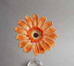 Ravelry: Gerbera Daisy pattern by CreativityClaudia Crochet Photo Props, Gerber Daisy, Gerber Daisies, Knitted Flowers, Gerbera Daisy, Daisy Pattern, Crochet Flower Patterns, Baby Sewing, Crocheted Item