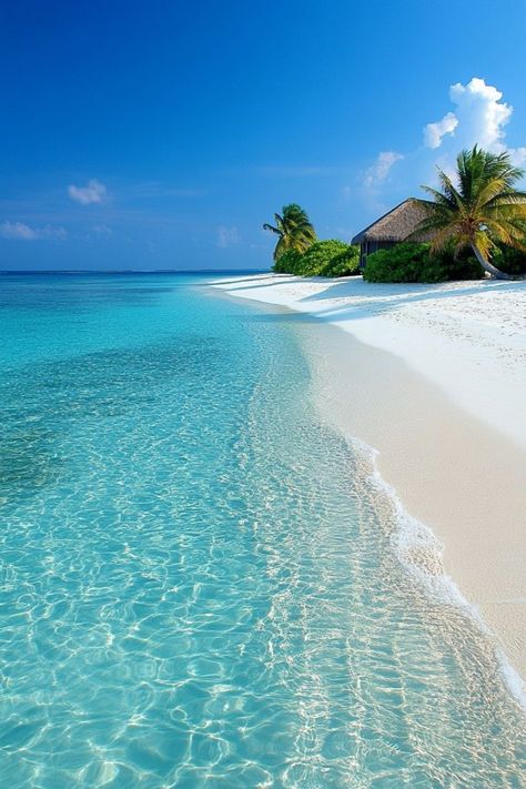 Experience the Ultimate Beach Escape in the Maldives 🏝✨ Discover the beauty of the Maldives with its white-sand beaches, crystal-clear waters, and luxurious resorts. Perfect for a dream beach getaway. 🌿🌊 #Maldives #BeachGetaway #LuxuryTravel #IslandEscape Maldives Beach, Overwater Bungalows, Crystal Water, Beach Getaway, Tropical Beaches, Space Images, Dream Beach, Nature View, Desert Island