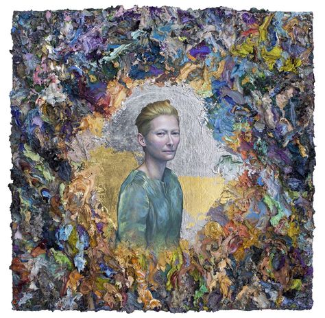 sandro kopp has painted tilda swinton so often he’s running out of titles | read | i-D Paris October, Tilda Swinton, Painting People, Film Set, Painting Process, Art Club, String Art, Take Time, Paint Kit