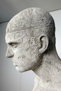 Armature Sculpture, Rick Genest, Marc Quinn, Ceramic Faces, Sculpture Bust, Cool Art Projects, Ceramic Figures, Portrait Sculpture, Figurative Sculpture