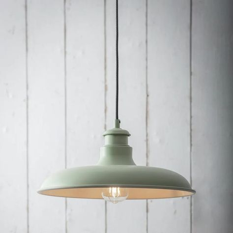 Industrial Pendant Lighting, Adjustable Hanging Light Fixtures, Clear Glass Shade Pendant Light, Vintage Farmhouse Mini Hangi Lulworth Blue, Dining Pendant Light, Green Pendant Light, Glass Shade Pendant Light, Cottage Lighting, Farmhouse Light Fixtures, Hanging Ceiling Lamps, Farmhouse Pendant Lighting, Green Pendant