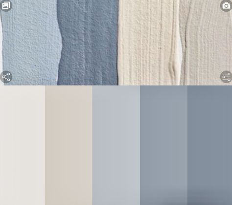 Blue And White Color Combinations, Blue Grey Cream Color Palette, Blue Grey Beige Color Scheme, Bedroom White Furniture Color Schemes, Color Palette Grey Blue, Grey Blue Pallete Color, Dusty Blue Colour Palette, Blue Gray Interior Design, Light Blue Office Walls