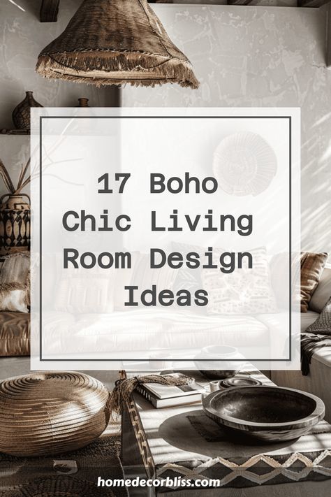 Boho Chic Living Room Bohemian Theme Living Room, Boho Chic Interior Design Living Room, Boho Family Room Ideas, Coastal Bohemian Living Room Ideas, Accent Walls In Living Room Boho, Boho Livingroom Ideas, Boho Decor Ideas For The Home, Rattan Decor Interior Design, Boho Gallery Wall Ideas