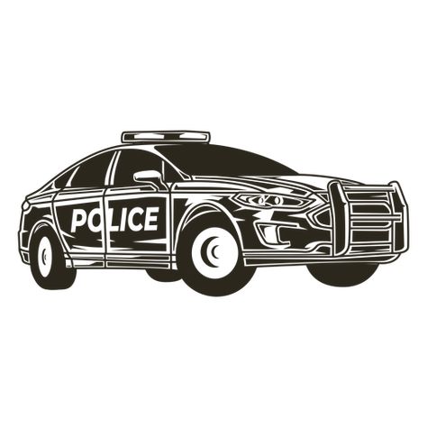 Police Car Cartoon, Police Car Silhouette, Car Png, Police Car Lights, Police Car On Fire, Us Police Car, Mo Design, Police Car, Highlight Icons